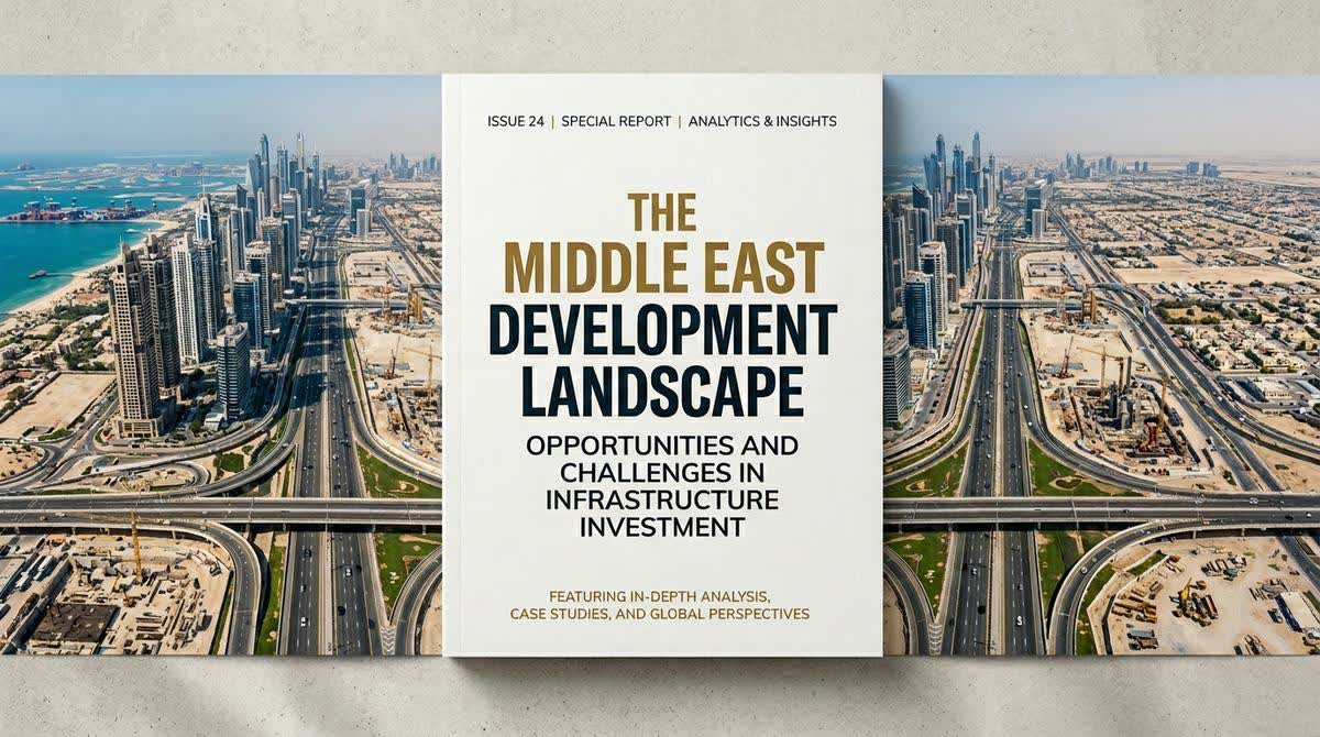 Aerial view of major Middle East development projects showing scale and scope of investment in the region